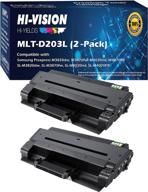 high-yield hi-vision compatible mlt-d203l / xaa laser toner cartridge for samsung proxpress m3320nd, m3370fd, sl-m3820dw, m3870fw, m4020nd, m4070fr printer (black 2 pack) logo