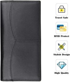 img 1 attached to 👔 Texbo Genuine Leather Bifold Wallet: Stylish Men's Accessory with Timeless Appeal