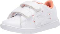 lacoste kids' carnaby evo sneakers: stylish & comfortable footwear for children logo