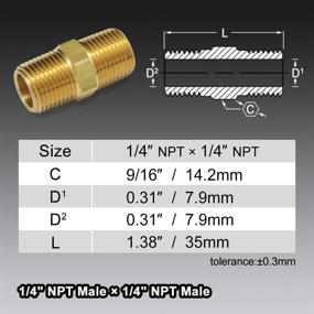 img 3 attached to 💧 Enhance Your Plumbing System with Boeray Fitting Thread Straight Coupler: A Reliable Connection Solution