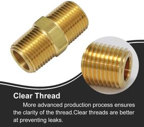 img 2 attached to 💧 Enhance Your Plumbing System with Boeray Fitting Thread Straight Coupler: A Reliable Connection Solution