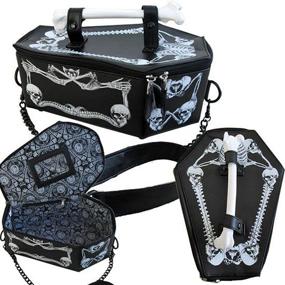 img 2 attached to QZUnique Halloween Novelty Shoulder Crossbody Women's Handbags & Wallets