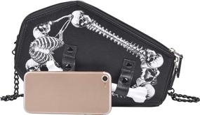 img 3 attached to QZUnique Halloween Novelty Shoulder Crossbody Women's Handbags & Wallets