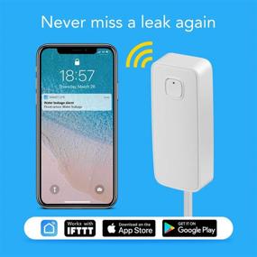 img 3 attached to 💧 AGSHOME WiFi Water Leak Detector & Monitor: Real-time Alert for Washer, Bath, Cellar & Basement - TUYA/Smart Life App, DIY Home Security