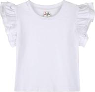 👕 a&amp;j design ruffle heavyweight t-shirts for baby and toddler girls logo