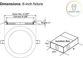 img 2 attached to 6-дюймовый встраиваемый потолочный светильник Retrofit