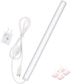 img 4 attached to 💡 Super Slim Dimmable Under Cabinet Light: 12 Inch Plug in LED Closet Light with Memory Function - Cold White 6000K