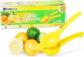 img 4 attached to 🍋 Freshpire Premium Lemon Squeezer: Manual Citrus Juicer Press for Effortless Fruit Juice Extraction - Heavy Duty Handheld Use, Easy to Clean Aluminum Metal - Dishwasher Safe