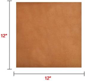 img 1 attached to 👜 Hide & Drink Leather Square: Fine Grain, 12x12 in. Crafters' Delight with 101 Year Warranty (Old Tobacco)