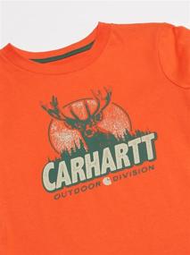 img 3 attached to 👕 Carhartt Fiesta Boys' Clothing Sleeve Crewneck T-Shirt