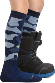 img 2 attached to Darn Tough Camo Jr. OTC Midweight Sock with Cushion - Kid's: Ultimate Performance and Comfort in a Camouflage Style