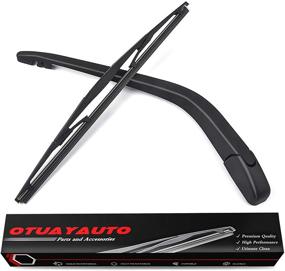 img 4 attached to 🚗 OTUAYAUTO Rear Windshield Wiper Arm Blade Set - Factory OEM Style, Ideal Replacement for Honda Fit 2001-2008