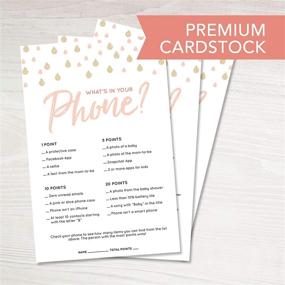 img 2 attached to 📱 30-Pack What's in Your Phone? Baby Shower Game Cards: Perfect for Baby Sprinkle Activities