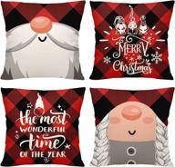 surcvio christmas 4 piece zippered pillowcase logo