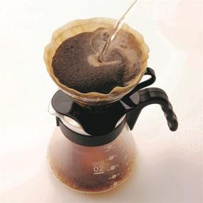 img 1 attached to Hario V60 Glass Coffee Dripper Size 02 Black - Enhance Your Brewing Experience!