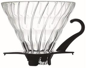 img 4 attached to Hario V60 Glass Coffee Dripper Size 02 Black - Enhance Your Brewing Experience!