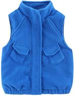 🧥 up yo eb little boys fleece vests jacket: warm outerwear for sleeveless comfort logo