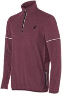 asics lightweight fleece jacket heather men's clothing logo