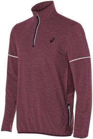 img 1 attached to ASICS Lightweight Fleece Jacket Heather Men's Clothing
