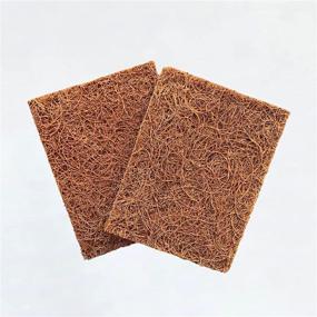 img 2 attached to 🥥 Zero Waste Coconut Fiber Soap Saver and Scrub Pad (2 Pack) - Compostable, Plastic-Free, Bar Soap Holder, Non-Scratch Scour Pad, Vegetable Brush