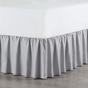 img 2 attached to 🛏️ Chic Martex Ruffle Twin Light Gray Bed Skirt - Add Elegance to Your Bedroom Décor!