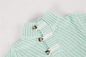 img 1 attached to 🧥 Cozy up your Toddler: Makkrom Cable Knit Sweater - Kids Turtleneck Winter Sweaters