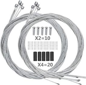 img 4 attached to 🚲 Upgrade Your Bike with Hyacinth's 10PCS Premium Bike Shift Cable Kit – Perfect for Mountain & Road Bicycles, Includes Free O-Rings, End Ferrules, and Caps!