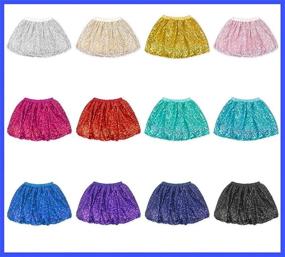 img 1 attached to 👗 Coralup Little Sparkle Sequins Ballet Girls' Clothing: Trendy Skirts & Skorts