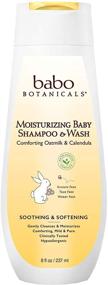 img 4 attached to 🍼 Babo Botanicals Oatmilk Moisturizing Baby Shampoo and Wash with Calendula, 8 Fluid Ounces