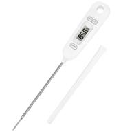 🌡️ regetek instant read meat thermometer: accurate digital lcd cooking with long probe for grill, oven, bbq, and smoker logo