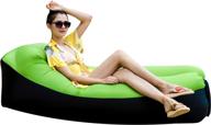 🪁 hake inflatable lounger: portable green lounger for ultimate outdoor and indoor comfort логотип