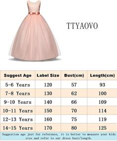 img 1 attached to 🌸 TTYAOVO Embroidered Dresses: Stylish Flower Girls' Clothing for Birthday and Wedding Celebrations