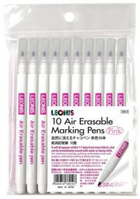 img 4 attached to 🖍️ LEONIS 10 Air Erasable Marking Pens Pink: Fade-Proof Precision for Crafting and Sewing Projects