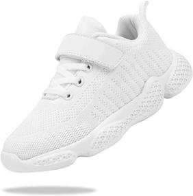 img 4 attached to Lightweight and Breathable Girls' Athletic Sneakers by Santiro