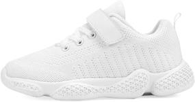 img 2 attached to Lightweight and Breathable Girls' Athletic Sneakers by Santiro