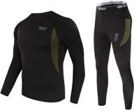 ❄️ ultimate thermal underwear set for winter hunting: sport long johns base layer bottom top midweight gear logo