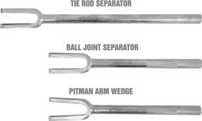 img 3 attached to 🔧 OEMTOOLS 27080 3 Piece Pickle Fork Set: Ball Joint Separator, Pitman Arm Wedge, and Tie Rod End Fork – Quality Auto Mechanic Tools with Long Handles