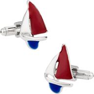 cuff daddy sailboat nautical cufflinks presentation logo