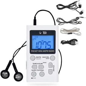 img 4 attached to BTECH MPR-AF1 AM FM Personal Radio With Two Types Of Stereo Headphones Portable Audio & Video for Radios