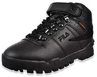 fila childrens weather castlerock silver boys' shoes logo