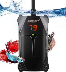 img 4 attached to 🐠 BOEESPAT Small Aquarium Heater: Efficient 50W/75W/100W Heater for 5/10/20 Gallons Betta Fish Tanks with LED Temperature Controller and Smart Thermostat