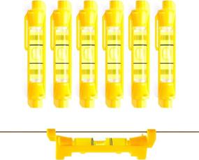 img 4 attached to 🛠️ DOWELL Hanging Bubble Line Level Mini Spirit Line Level 6-Pack: Essential Tool for Building Trades, Bricklaying, Tiling, Engineering, Surveying, Metalworking, and Measuring - HY030637