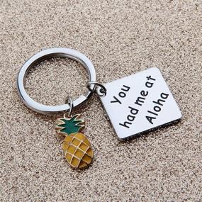 img 1 attached to SEIRAA Pineapple Keychain Tropical Vacation