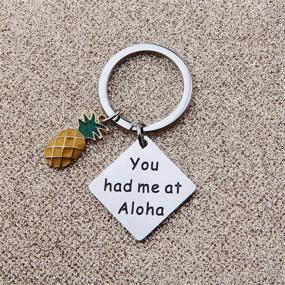 img 3 attached to SEIRAA Pineapple Keychain Tropical Vacation