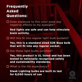 img 1 attached to SleekLighting 23W T2 RED Light Spiral CFL Bulb, 120V, E26 Medium Base - Energy Saver (Pack of 2)