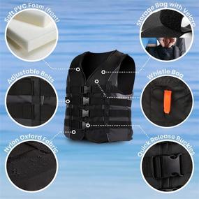 img 1 attached to 🚤 USCG Approved Adult Universal Life Vest by Leader Accessories