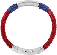 qleesi handmade nautical rope bracelets: stylish infinity knotted woven bracelet with stainless steel clasp - perfect gift for mother's day logo