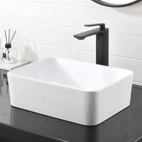 img 3 attached to Bathroom Ceramic Porcelain Rectrangular Lavatory