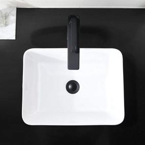 img 2 attached to Bathroom Ceramic Porcelain Rectrangular Lavatory