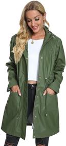 img 2 attached to Fahsyee Waterproof Raincoat Windbreaker Outdoor Women's Clothing